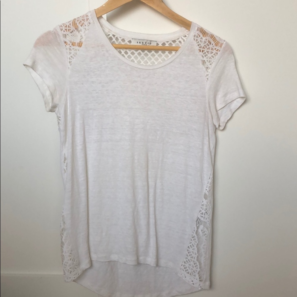 Sandro white tee